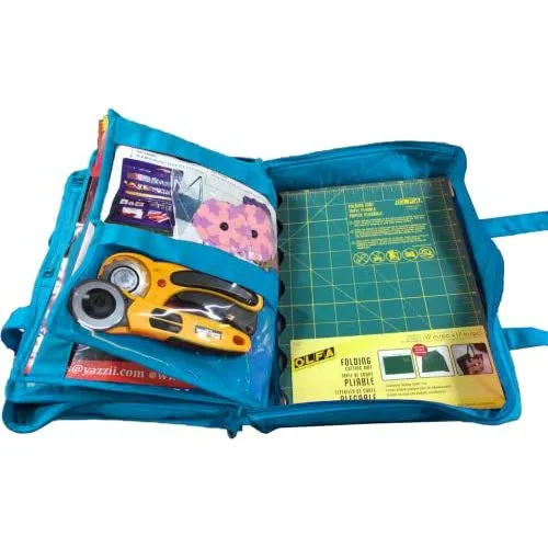 Quilter’s Project Bag with 19 Pockets - Craft Bag Organizer