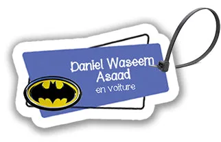 ""Batman" School labels packs