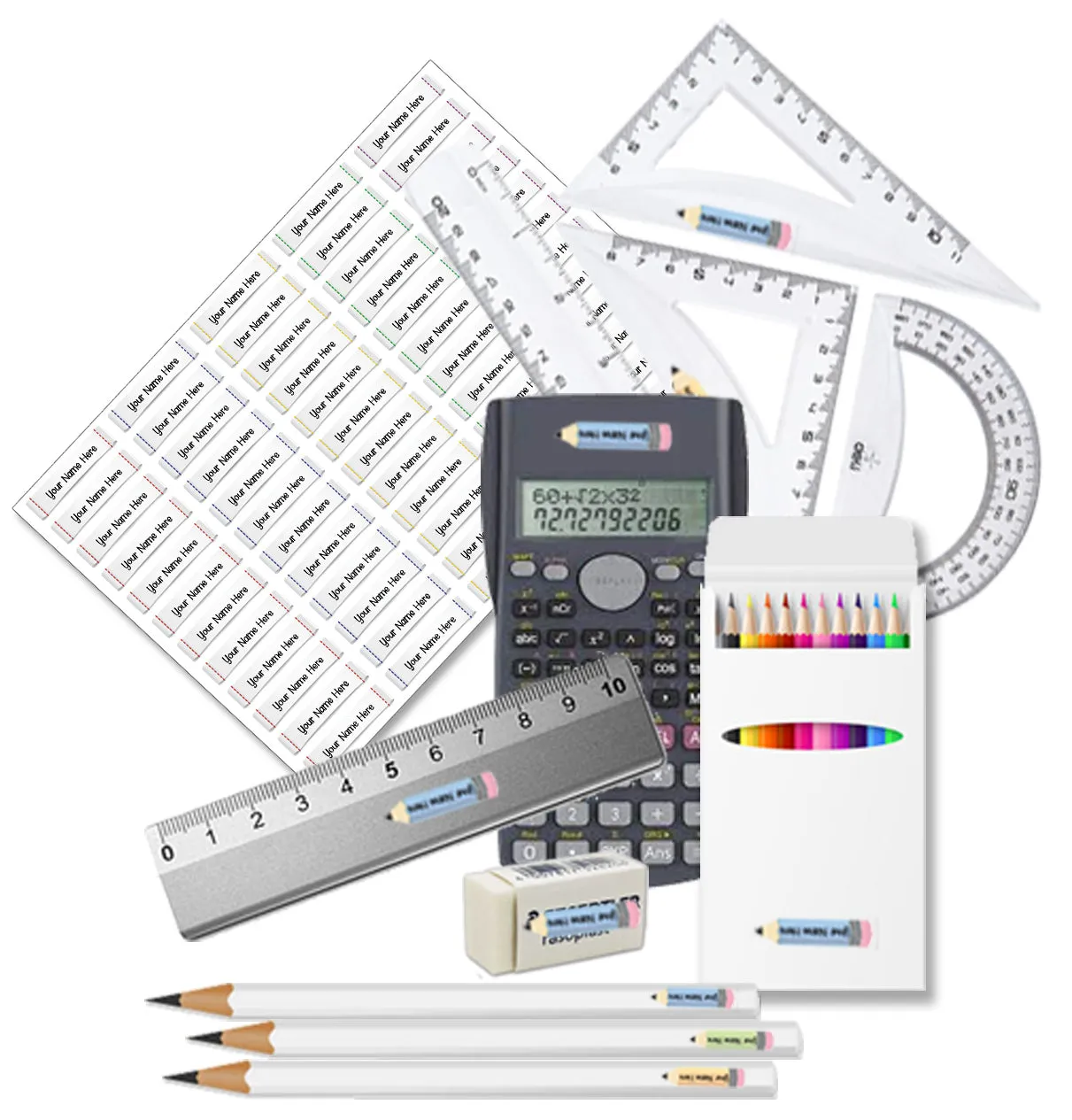 ""Ronaldo" School labels packs