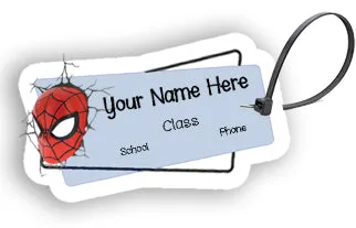 ""Spiderman" School labels packs