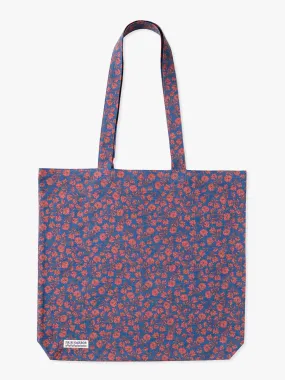 Red Mini Floral Recycled Beach Tote | Red Mini Floral Tote