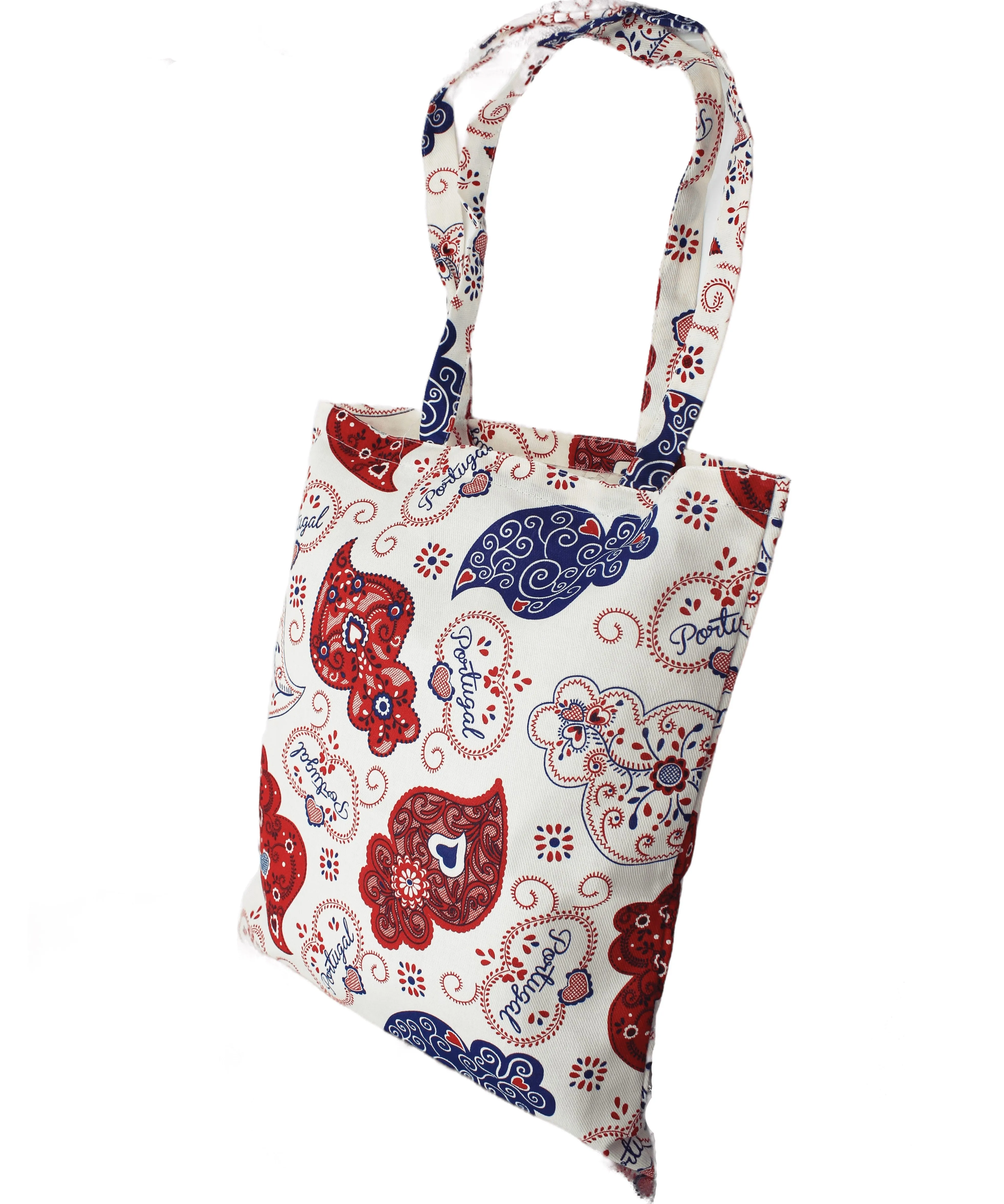 Reusable Portuguese Viana Hearts Tote Bag