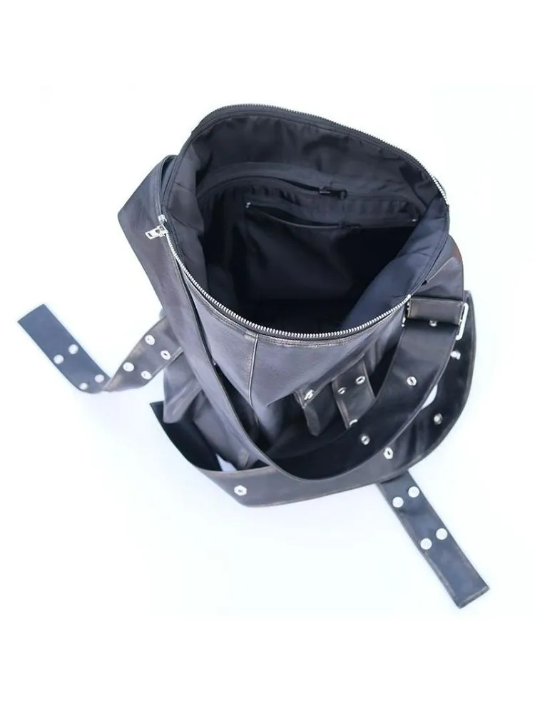 Rivet Do Old Biker Bucket Shoulder Bag【s0000005207】