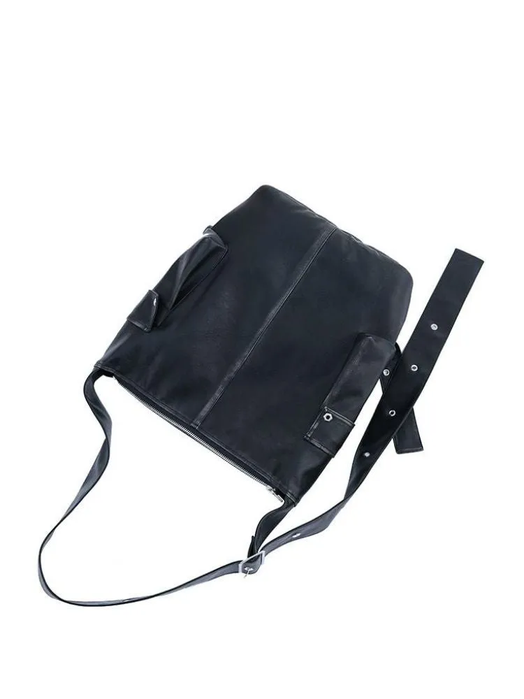 Rivet Do Old Biker Bucket Shoulder Bag【s0000005207】