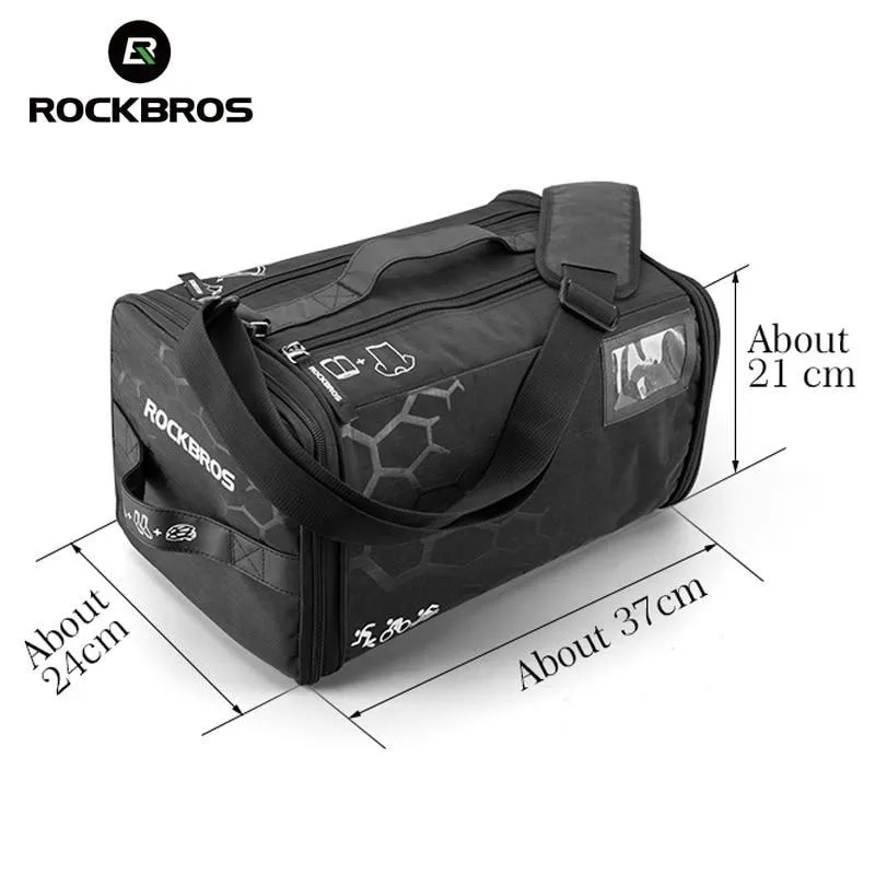 ROCKBROS Cycling Triathlon Gym Race Bag With Rain Cover Waterproof