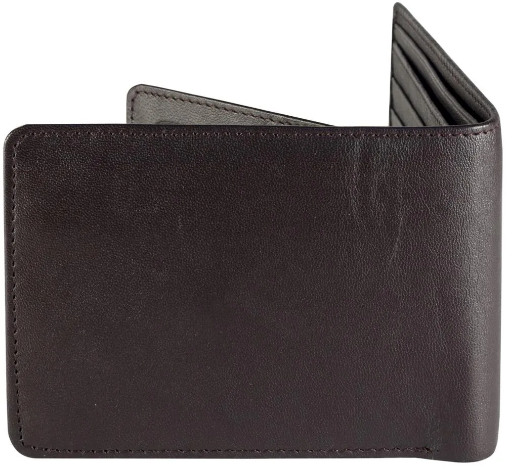 Sakkas Men's Authentic Leather Regular Bi-Fold Wallet - New!