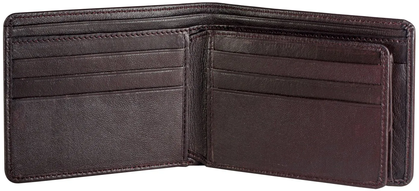 Sakkas Men's Authentic Leather Regular Bi-Fold Wallet - New!