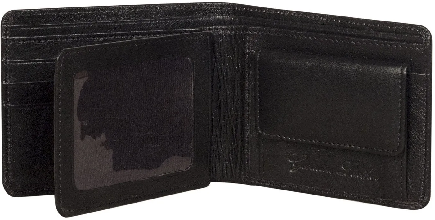 Sakkas Men's Authentic Leather Regular Bi-Fold Wallet - New!