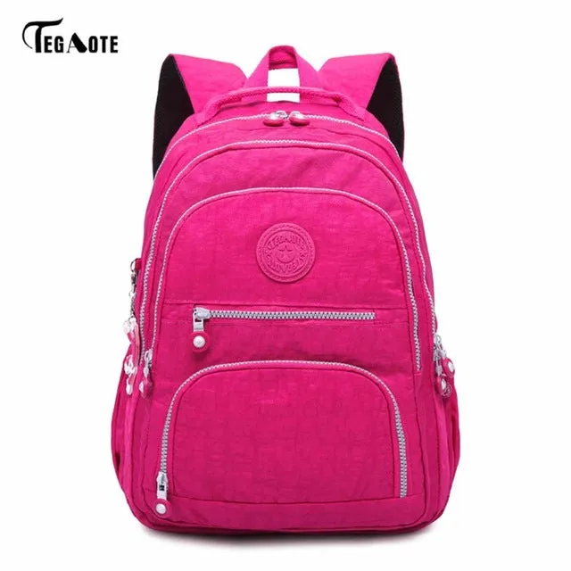 School Backpack for Teenage Girl Nylon Waterproof Casual Laptop