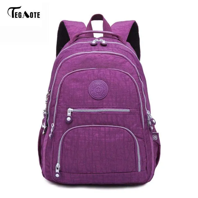 School Backpack for Teenage Girl Nylon Waterproof Casual Laptop