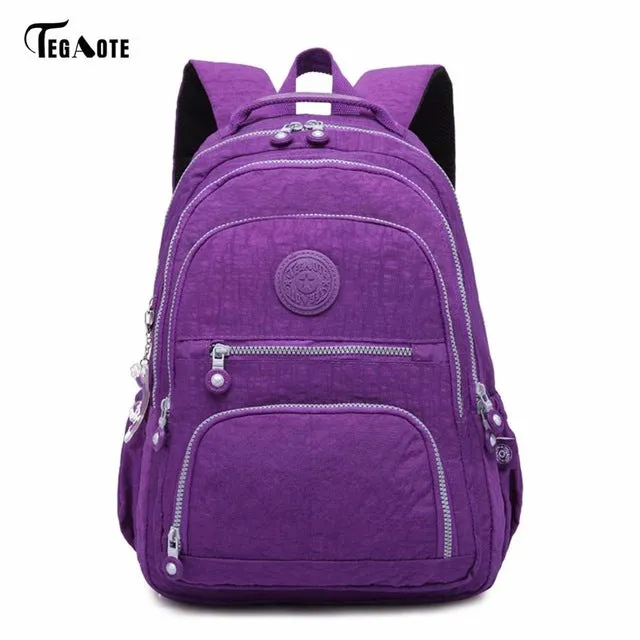 School Backpack for Teenage Girl Nylon Waterproof Casual Laptop