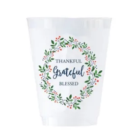 Shatterproof Cups - Thankful and Grateful