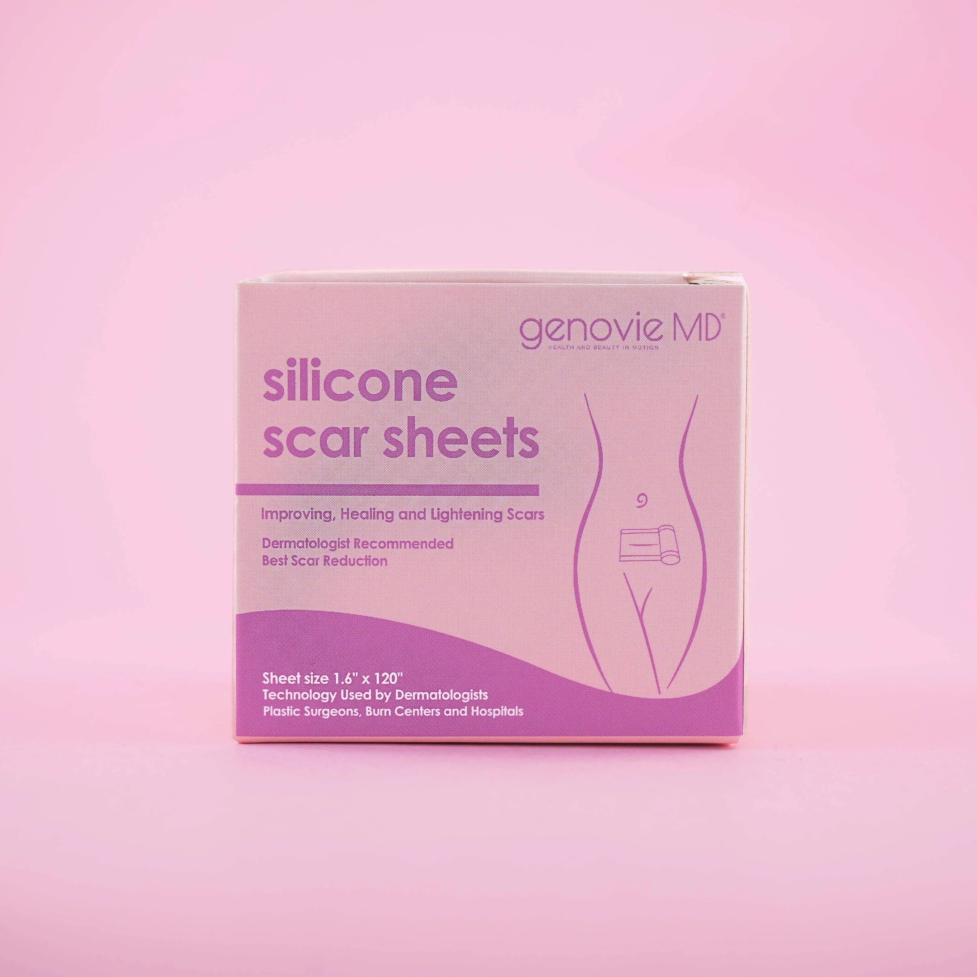 Silicone Scar Sheets, Full Roll of Scar Sheet, 1.6’’ × 120’’