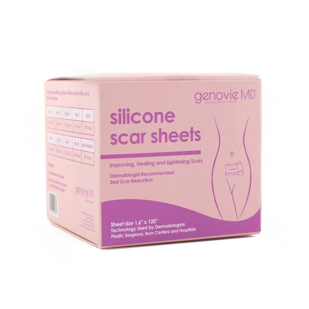 Silicone Scar Sheets, Full Roll of Scar Sheet, 1.6’’ × 120’’