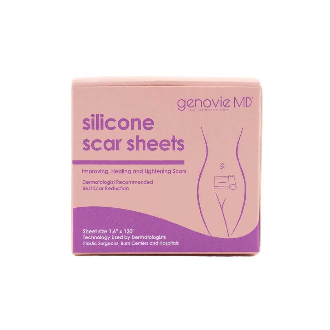 Silicone Scar Sheets, Full Roll of Scar Sheet, 1.6’’ × 120’’