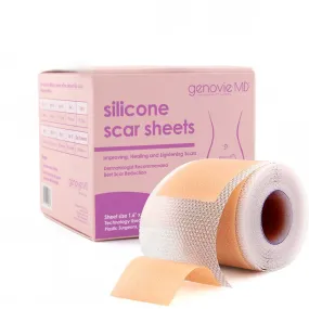 Silicone Scar Sheets, Full Roll of Scar Sheet, 1.6’’ × 120’’