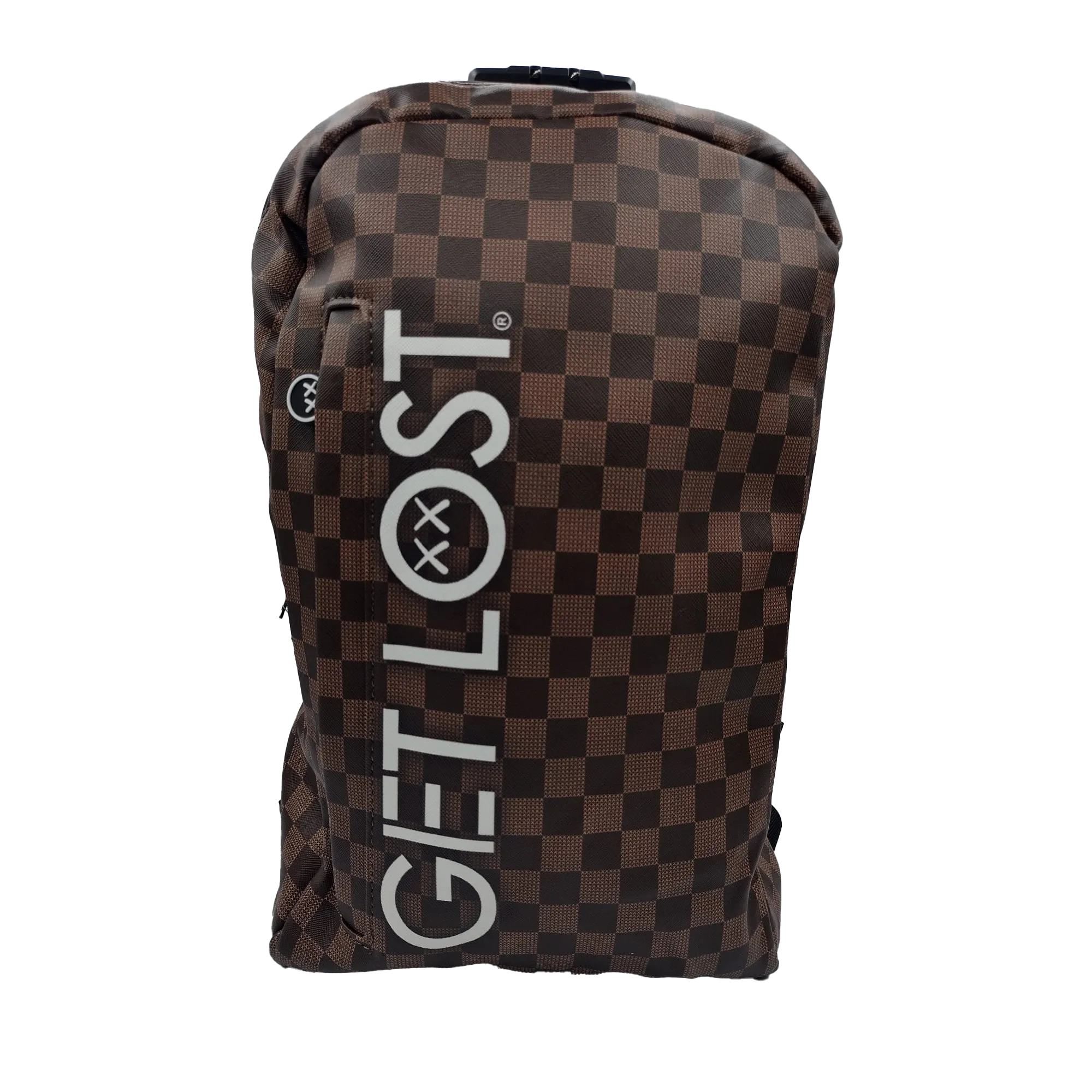 Smell Proof Premium Backpacks l BROWN SQUARES