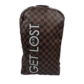 Smell Proof Premium Backpacks l BROWN SQUARES