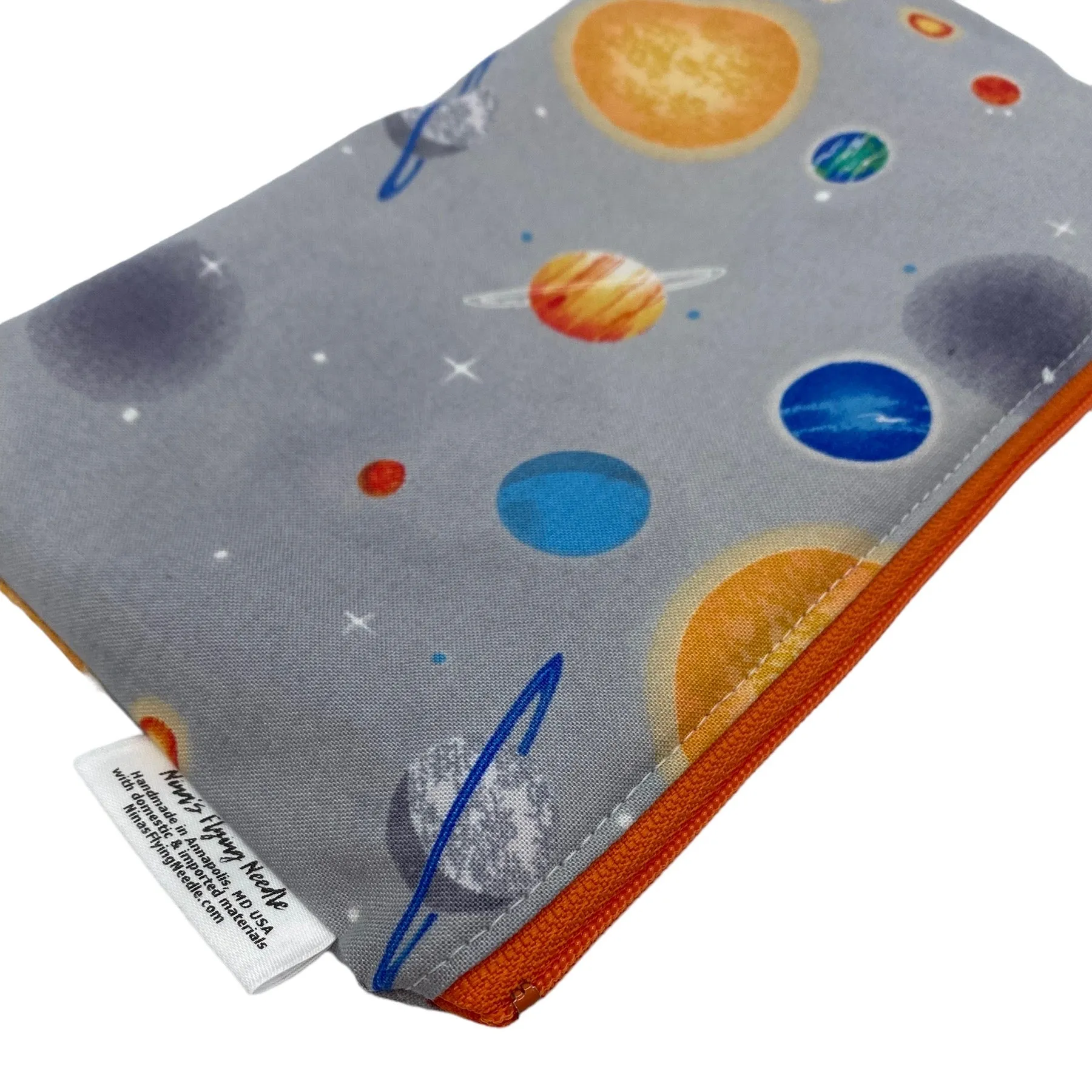 Snack Sized Reusable Zippered Bag Space Planets