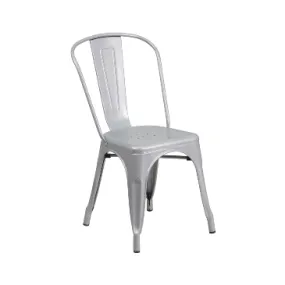 Sonic Silver Finish Tolix Chair