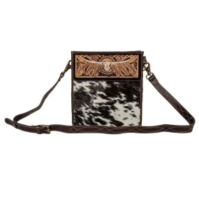 Spirit of the Herd Tooled Leather Crossbody