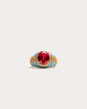 Splendore Ring Turquoise Red