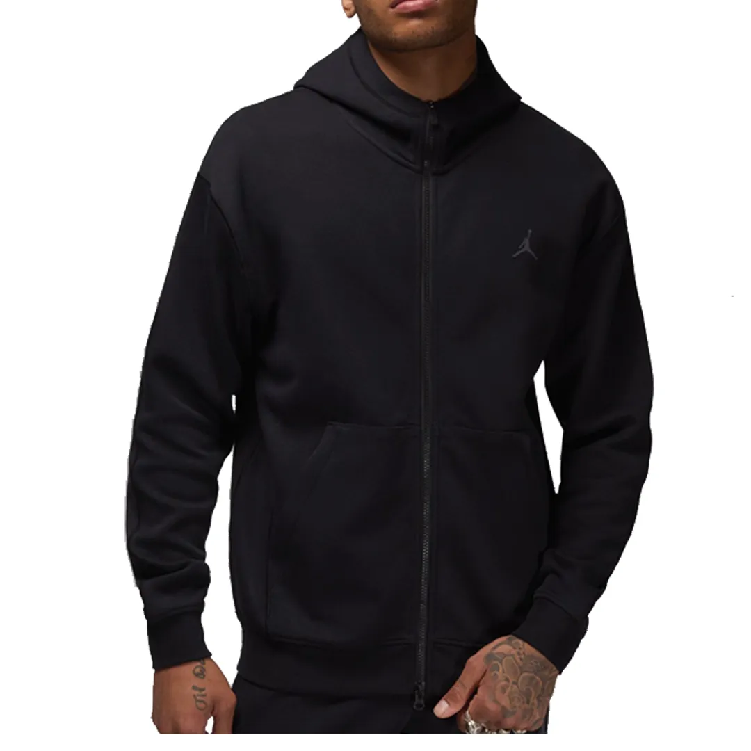 SPORT HOOP FLEECE FULL ZIP HOODIE BLACK