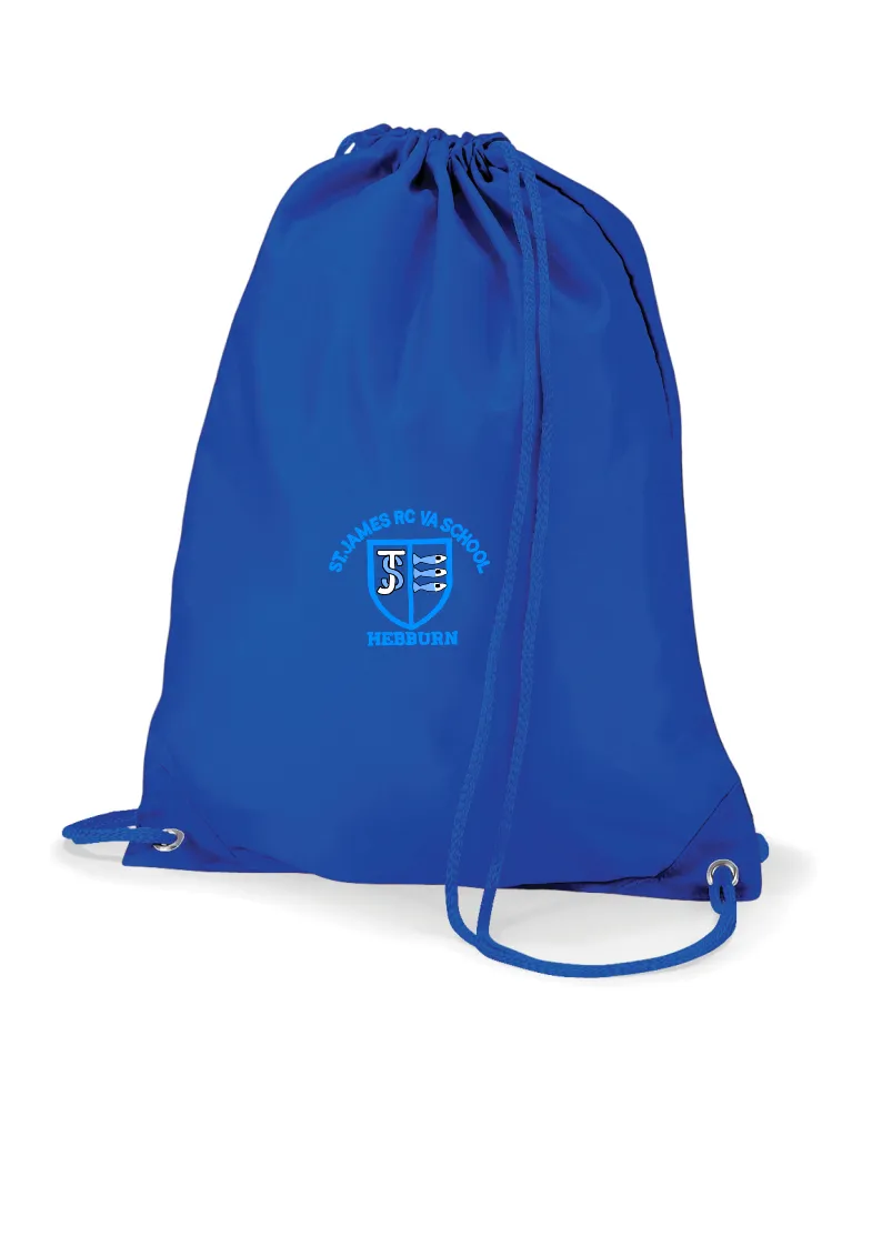 St James R.C.V.A. Primary School Royal Blue Gym Bag