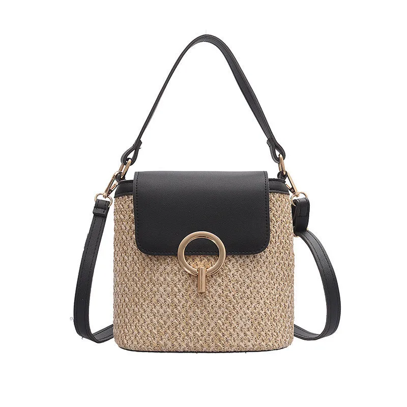 Straw Bag Women Fashion Hand-knitted