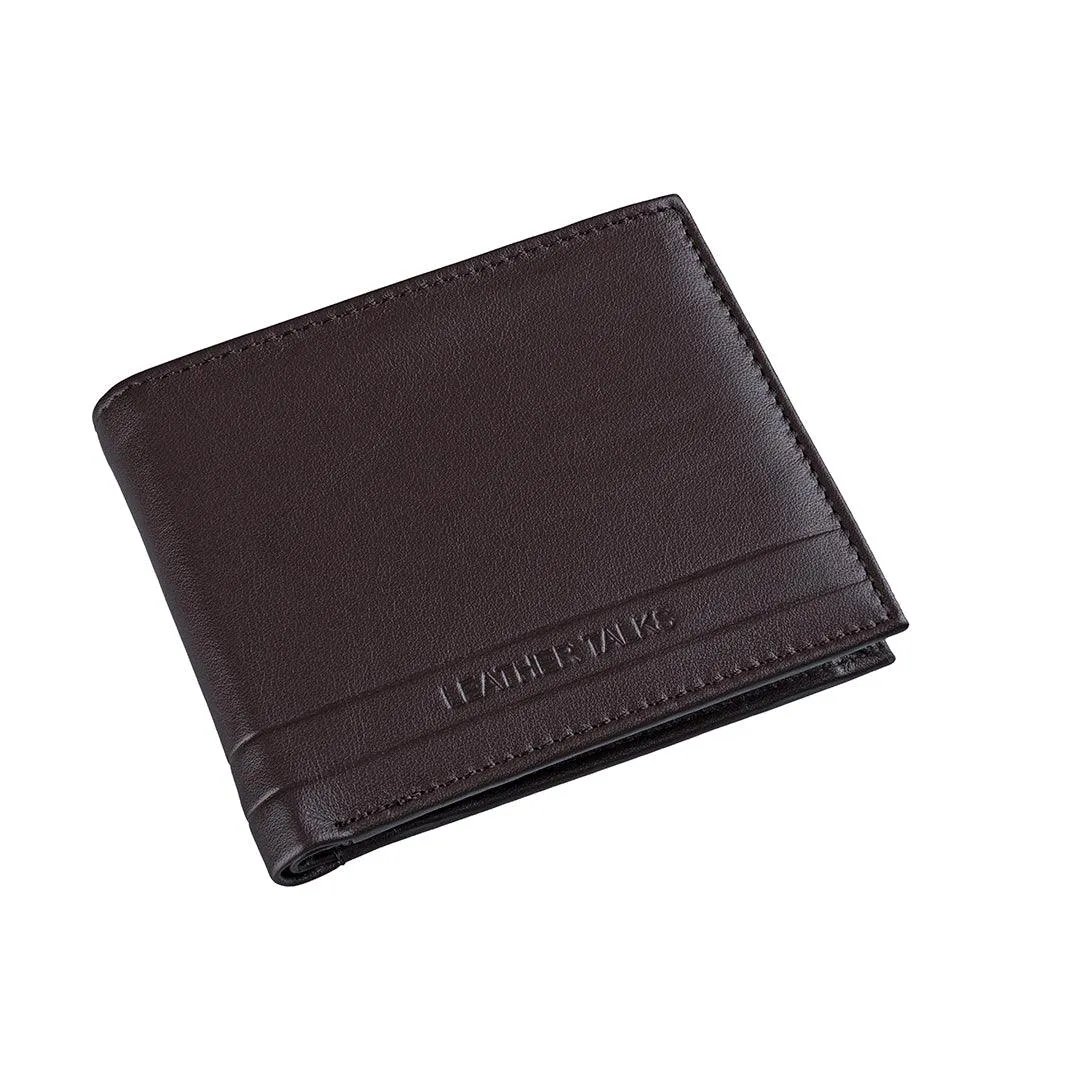 Streaks II Gents | Leather Wallet for Men | 100% Genuine Leather | Color: Brown