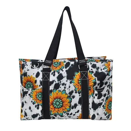 Sunflower Farm NGIL Zippered Caddy Organizer Tote Bag