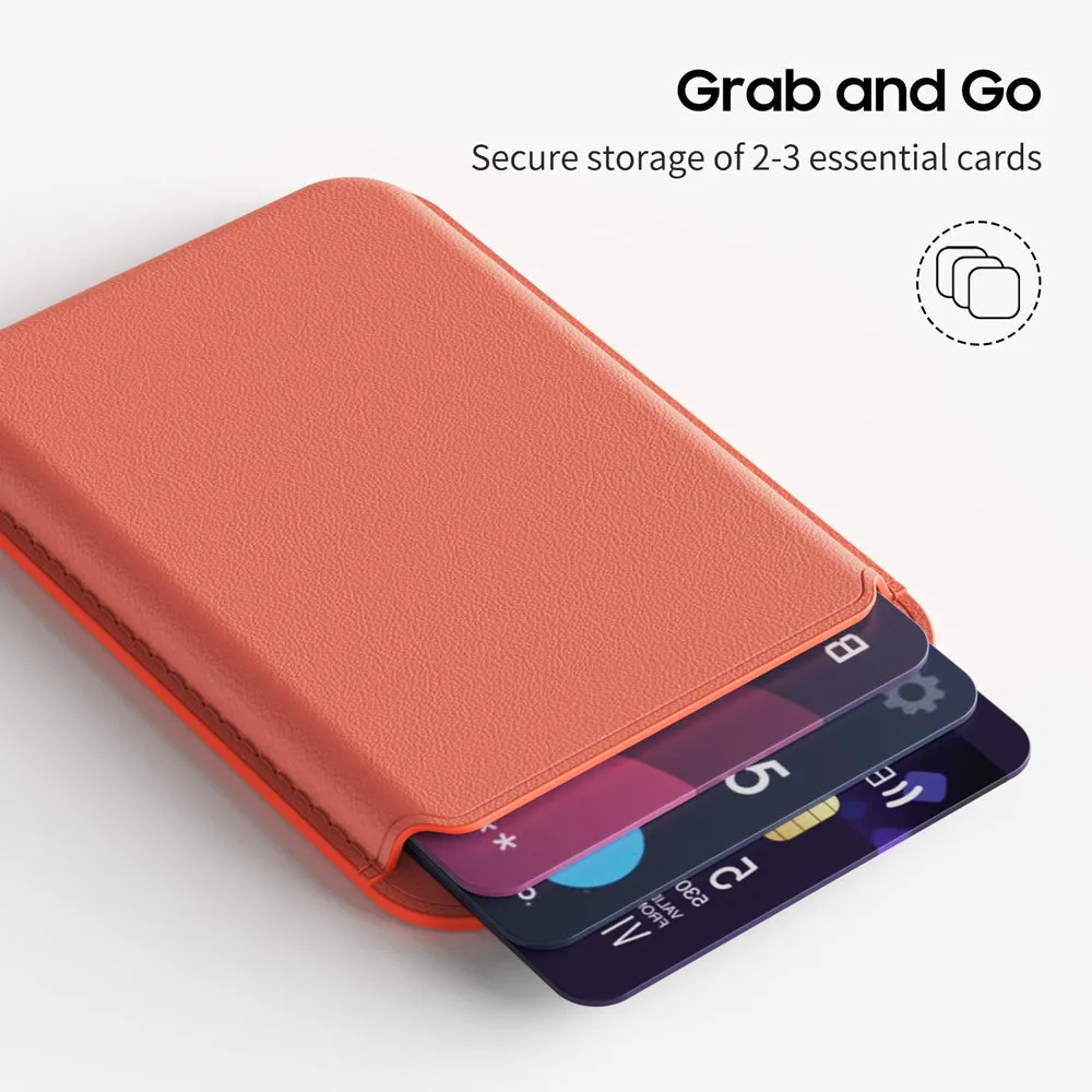 Sunset Color | Leather Wallet with MagSafe