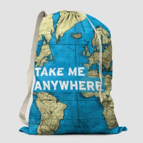 Take Me - World Map - Laundry Bag