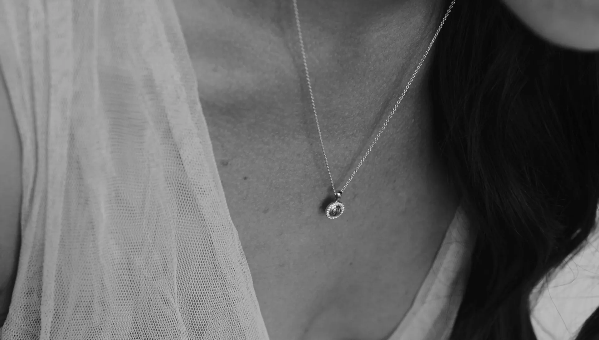 The Diamond Peace Symbol Necklace