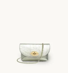 The Mila Gold Leather Phone Bag