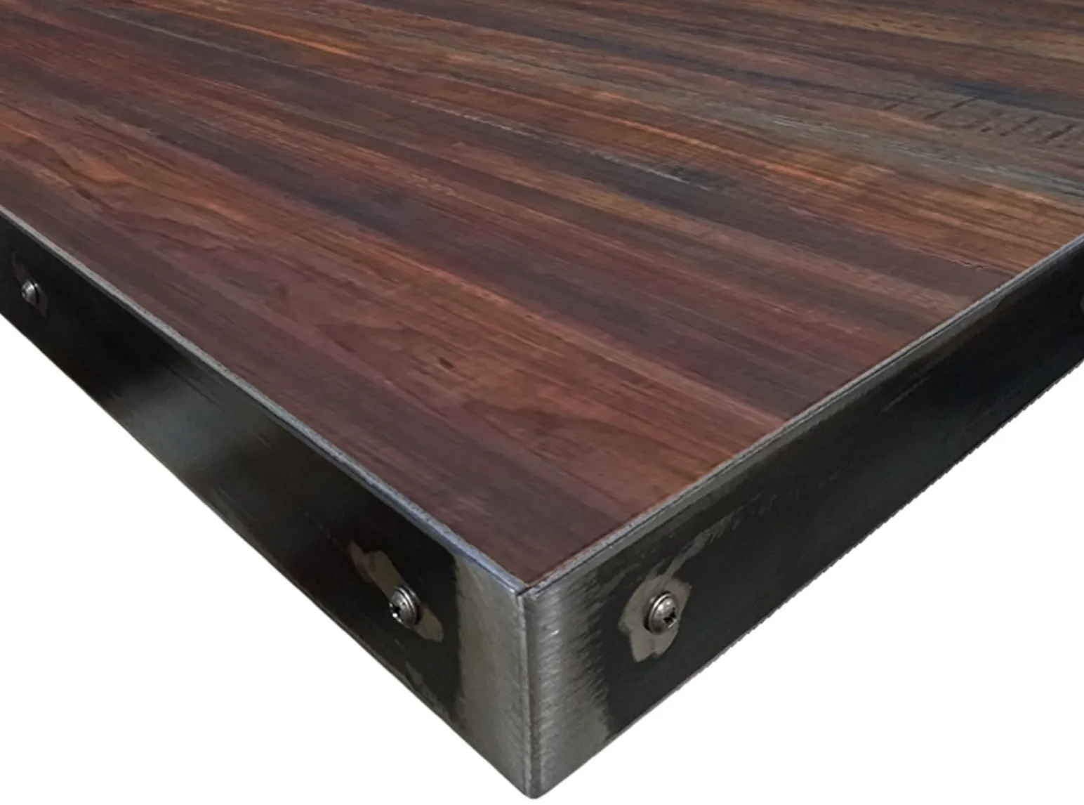 Titan Steel Edge Custom Deep Woods Laminate Restaurant Table Tops