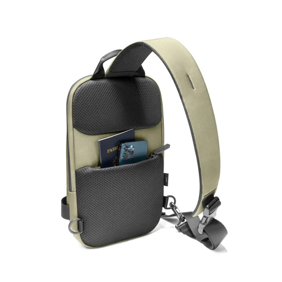 Tomtoc Commute Sling Bag / Shoulder Bag / Chest Bag for iPad Pro 11" - Black / Khaki