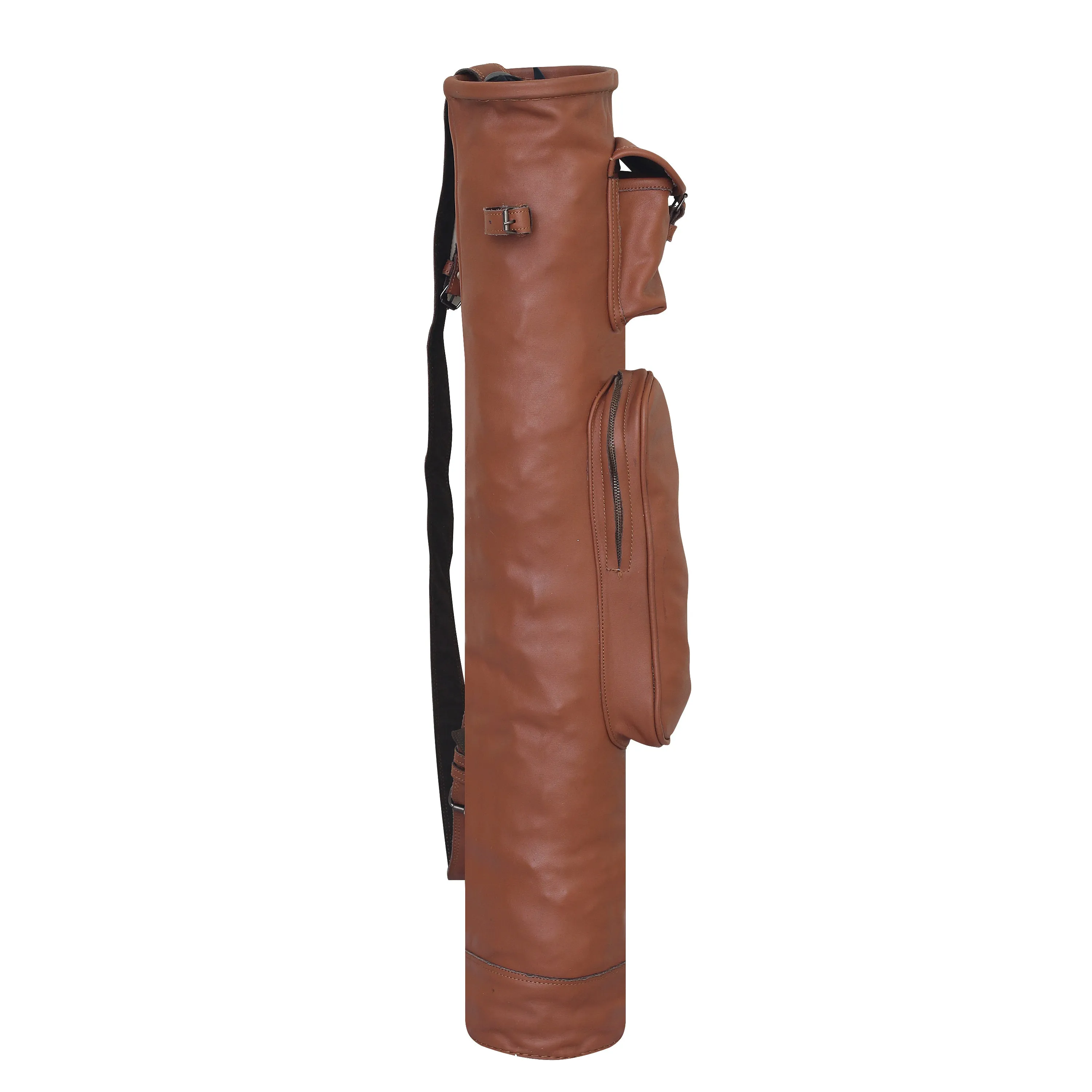 Top Choice for a Sunday Round: Vintage Brown Leather Golf Bag