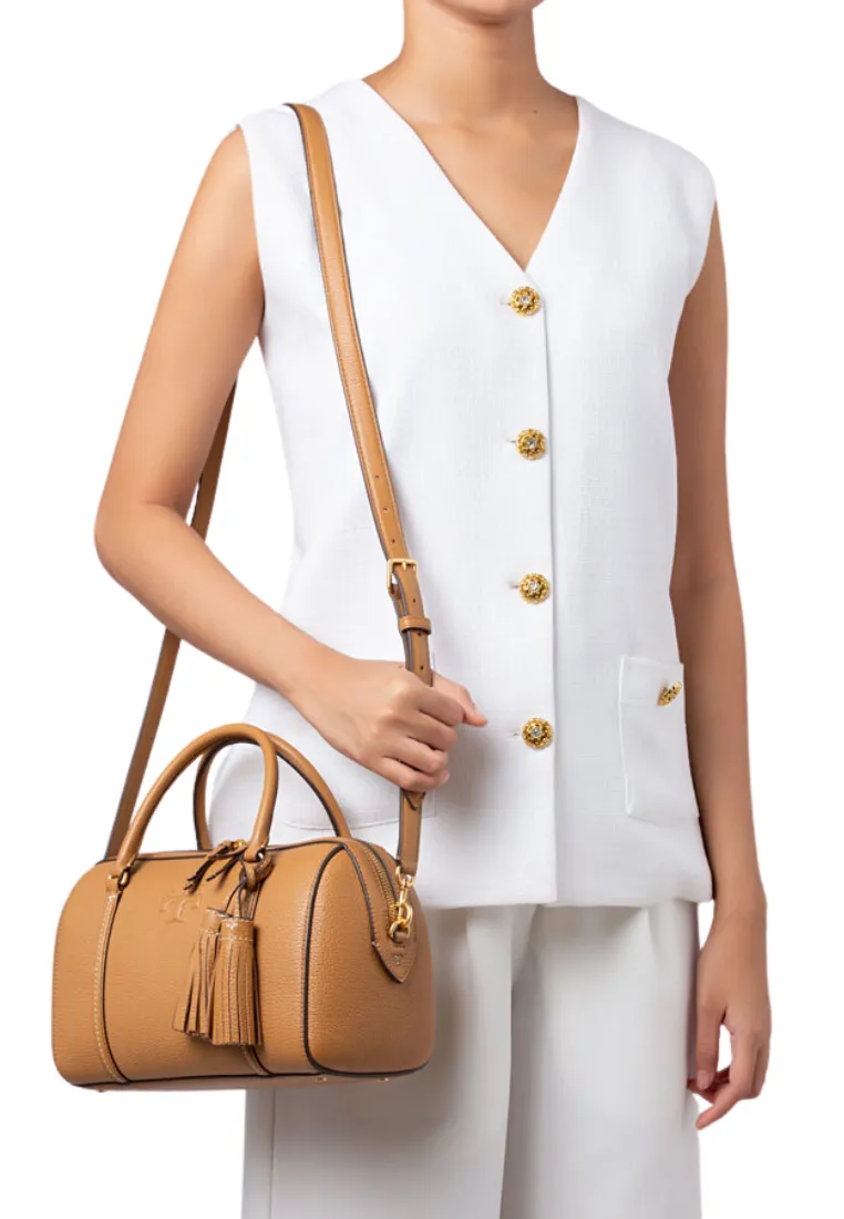 Tory Burch Thea Satchel Bag In Tiramisu 141955