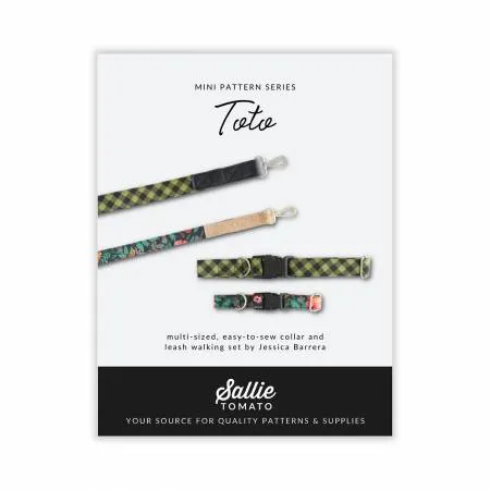 Toto Leash/Collar — Sallie Tomato — Paper Pattern