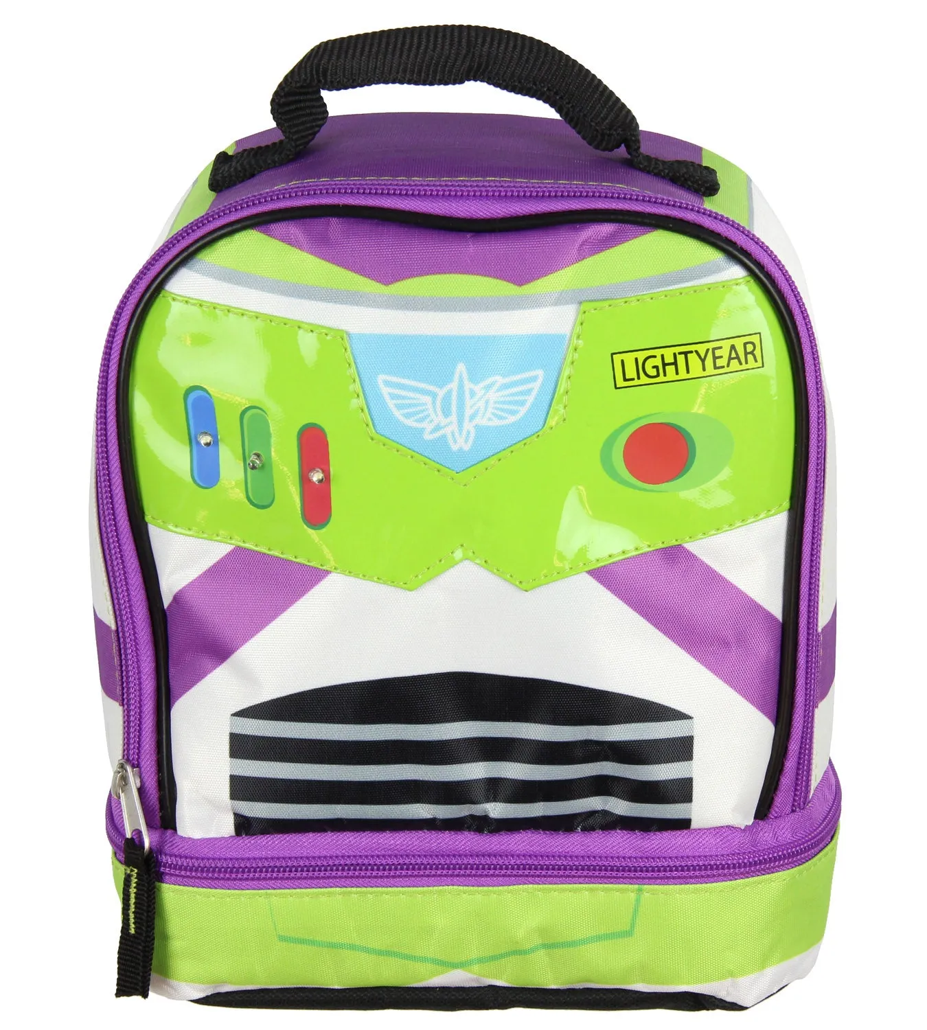 Toy Story Buzz Lightyear Dual Compartment Insulated Kids Lunch Bag Tote