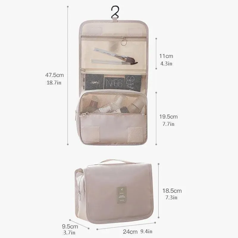 Travel Makeup Storage Pouch: Stylish Waterproof Toiletry Organizer