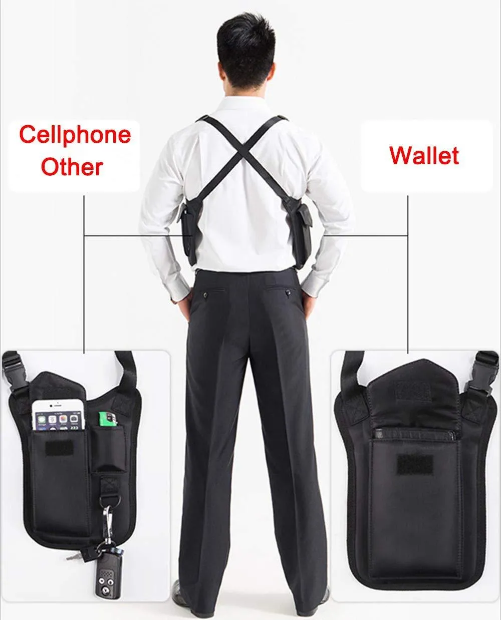 Underarm Strap Wallet Holster Anti-Theft Hidden