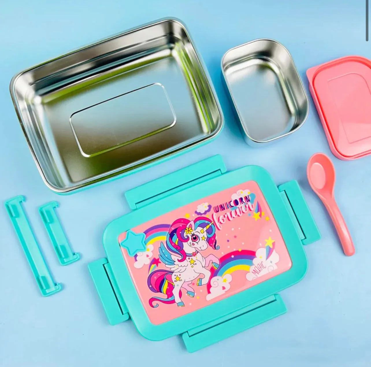 Unicorn School Bags, Cartoon Lunch Boxes & Bottle