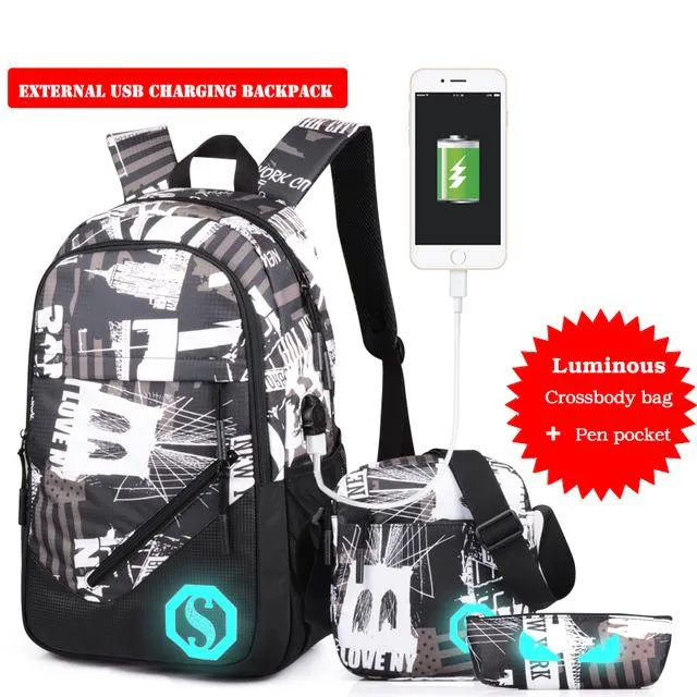 USB Charging  Backpacks for Travel