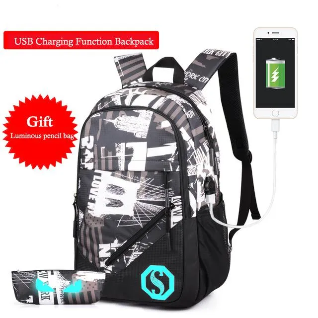 USB Charging  Backpacks for Travel