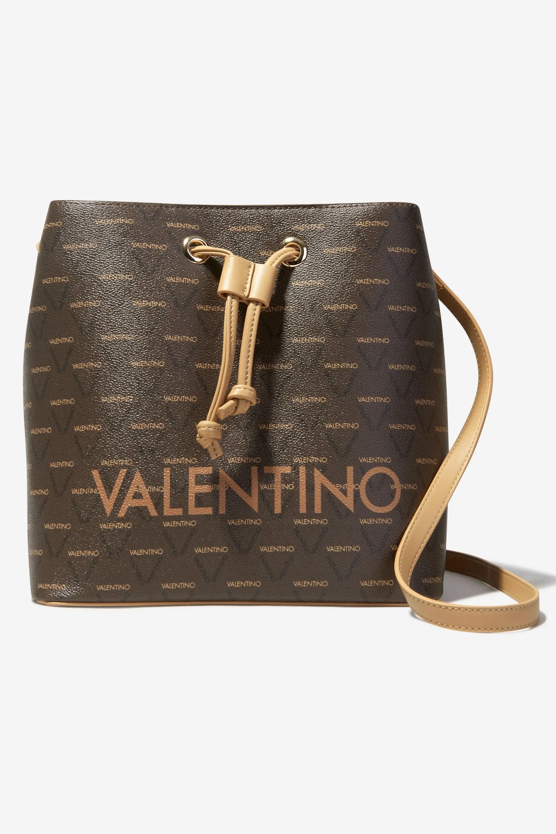 Valentino Girls Liuto Bucket Bag in Brown (W: 26cm)