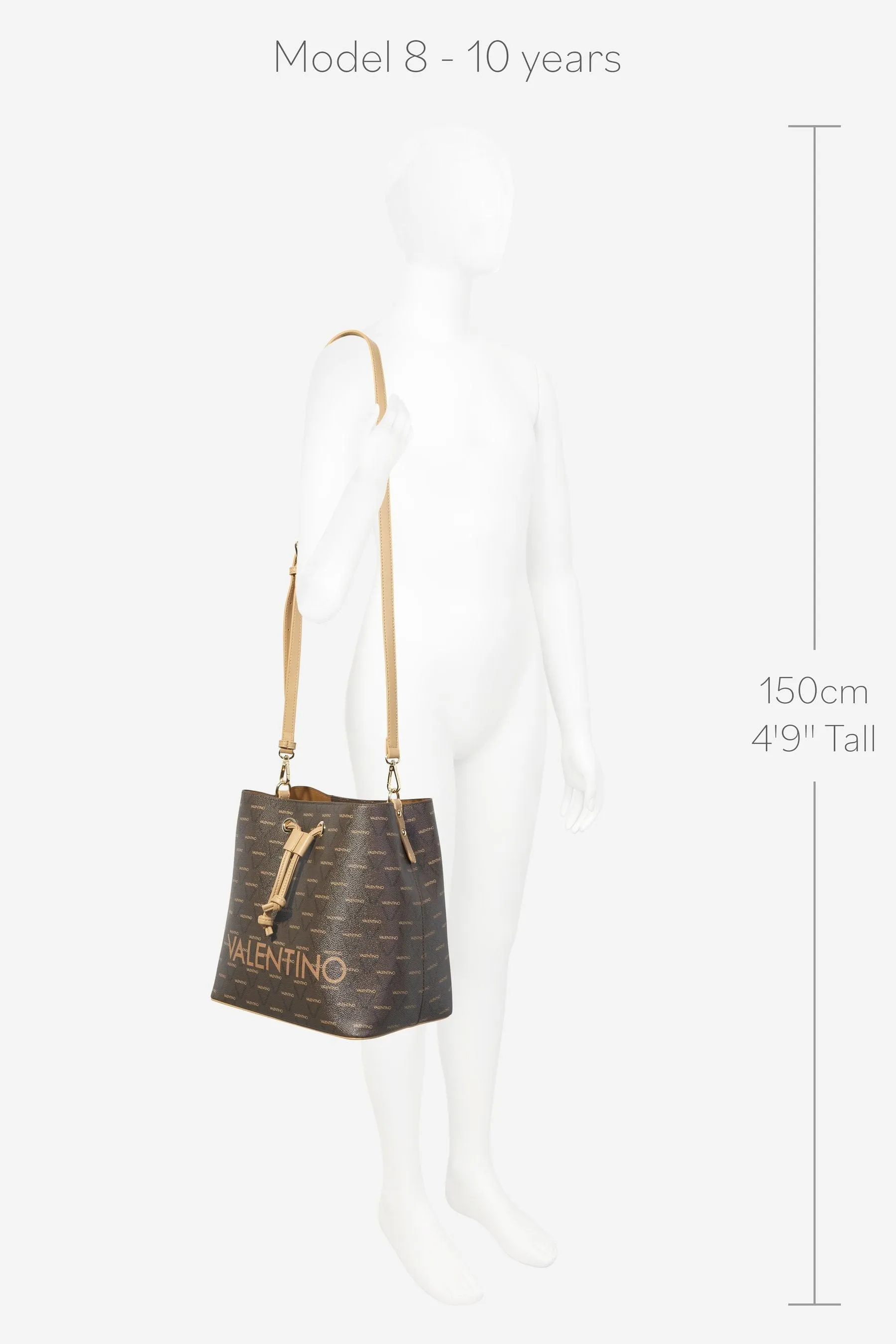 Valentino Girls Liuto Bucket Bag in Brown (W: 26cm)