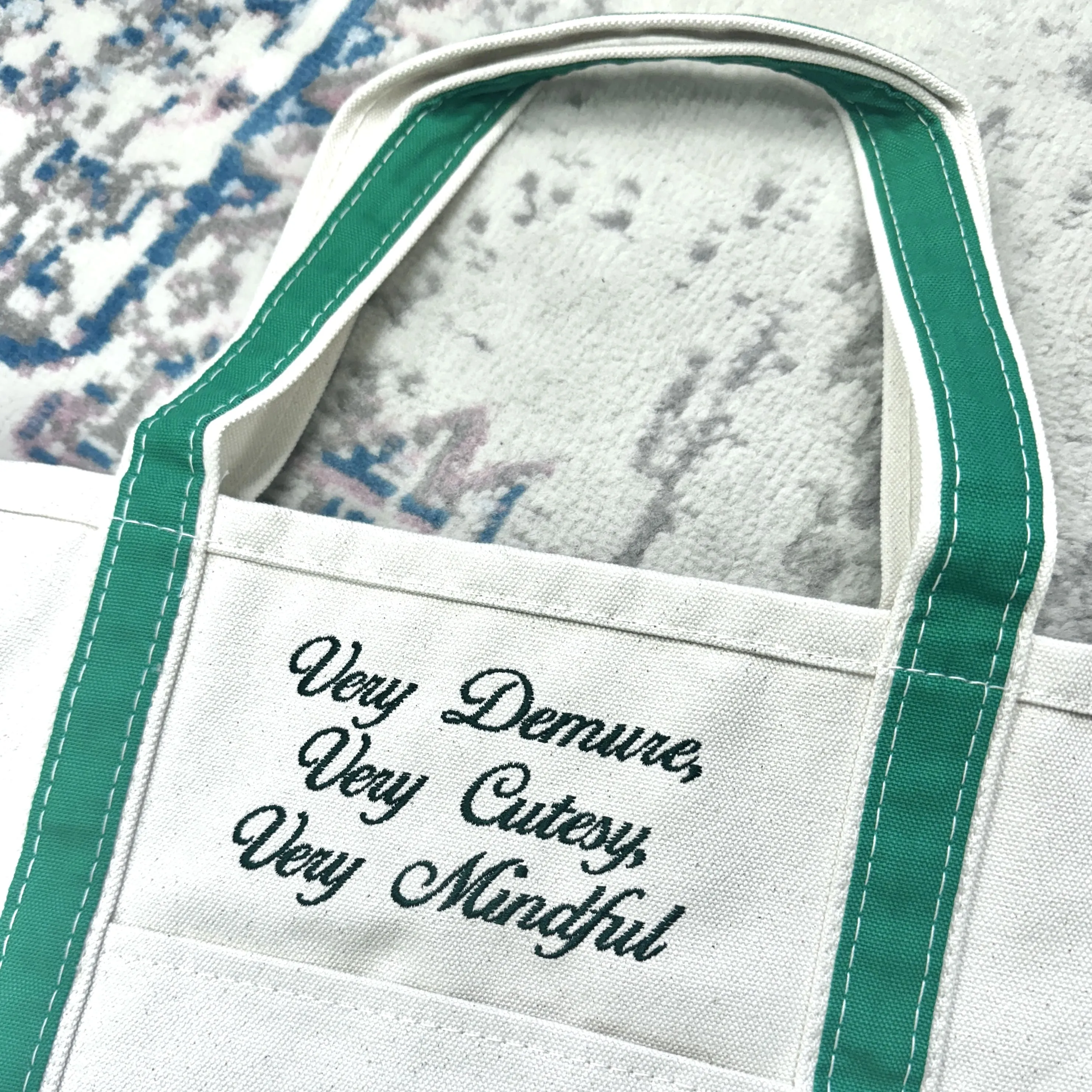 Very Demure Canvas Tote Bag