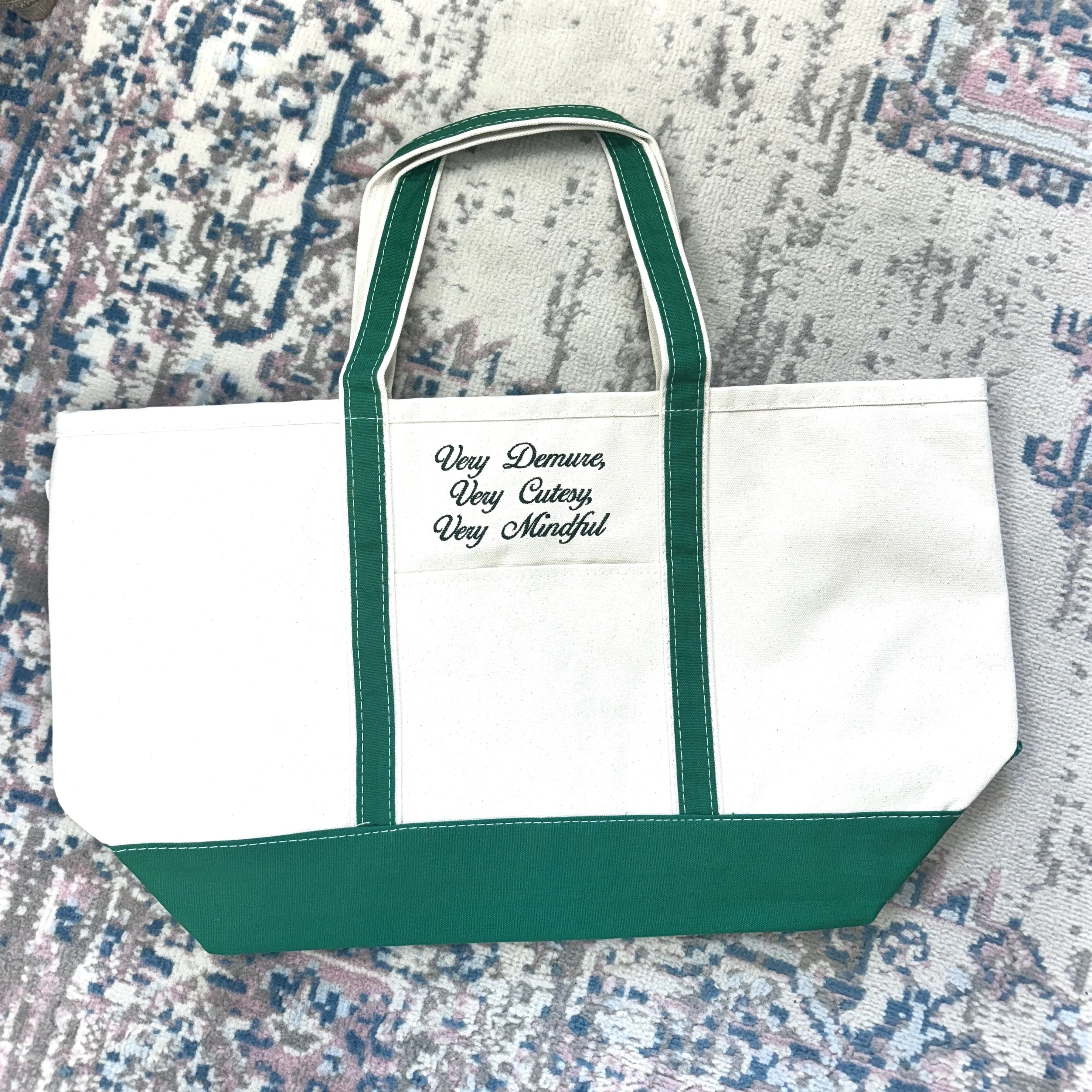 Very Demure Canvas Tote Bag